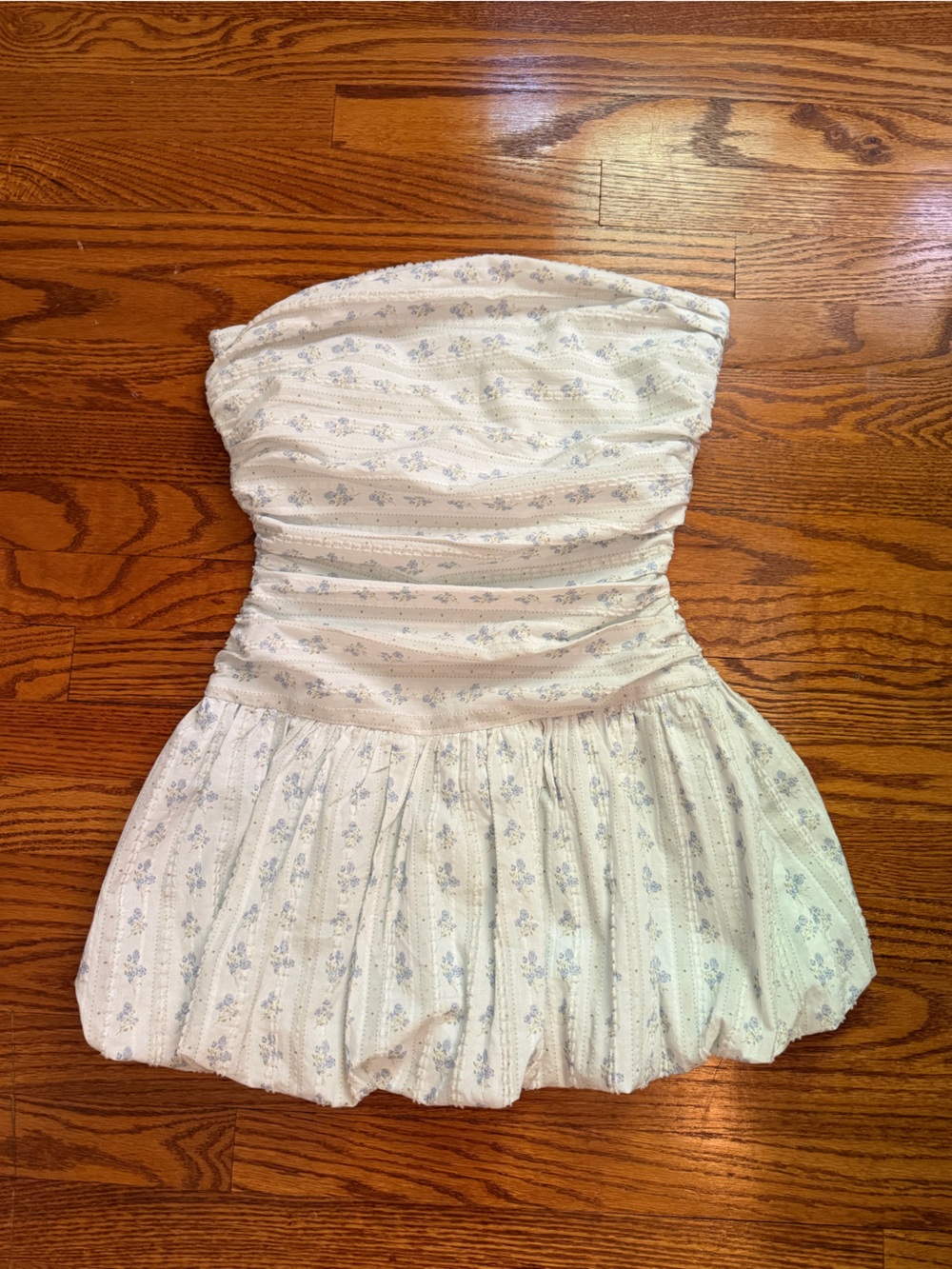 White Floral Smocked Dress - Pretty Garbage